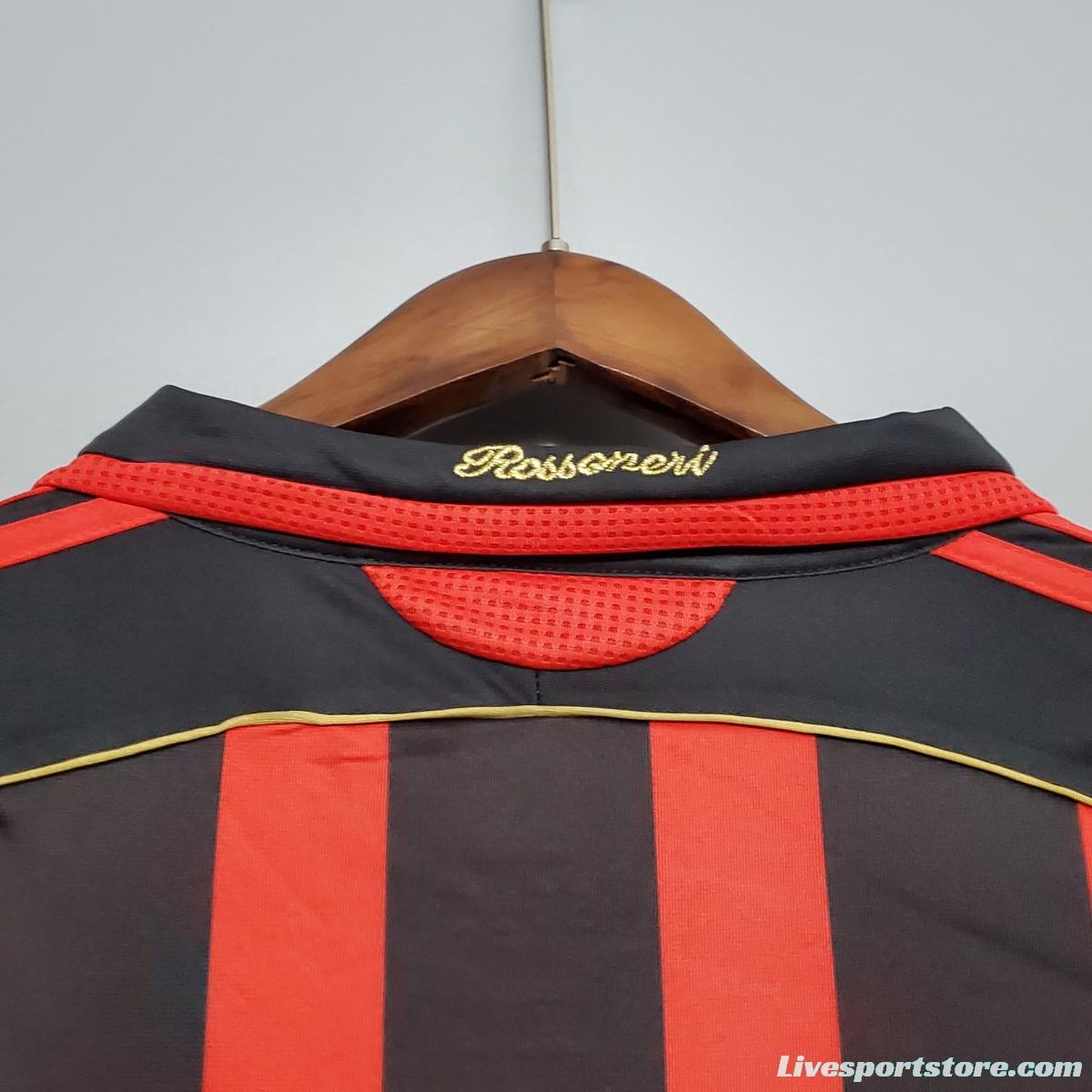 Retro 06/07 AC Milan Long sleeve home Soccer Jersey