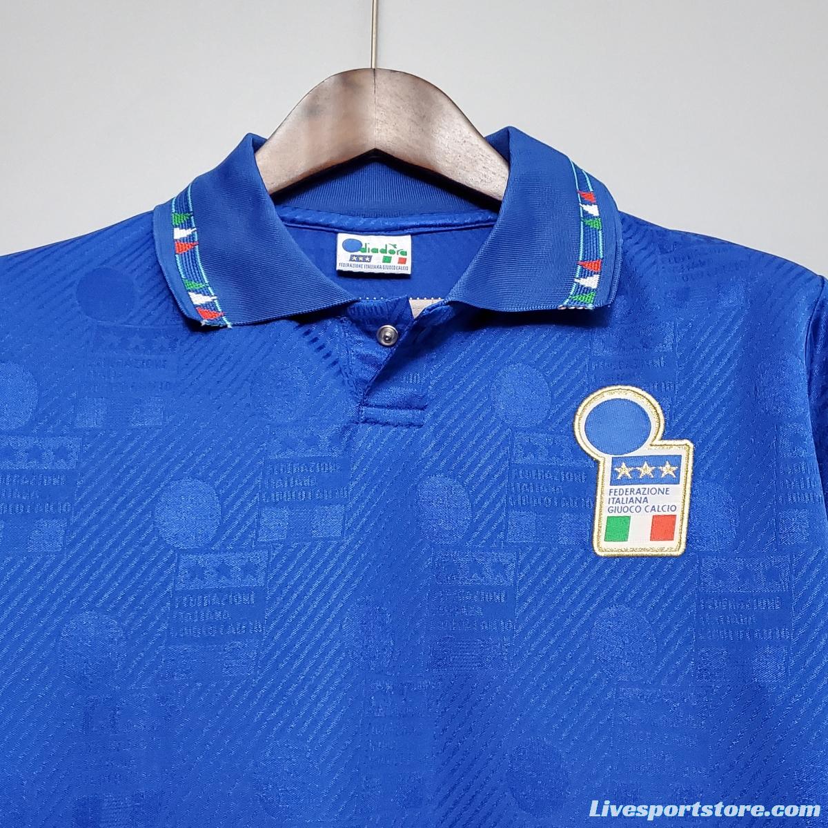 Retro Italy 1994 home Soccer Jersey