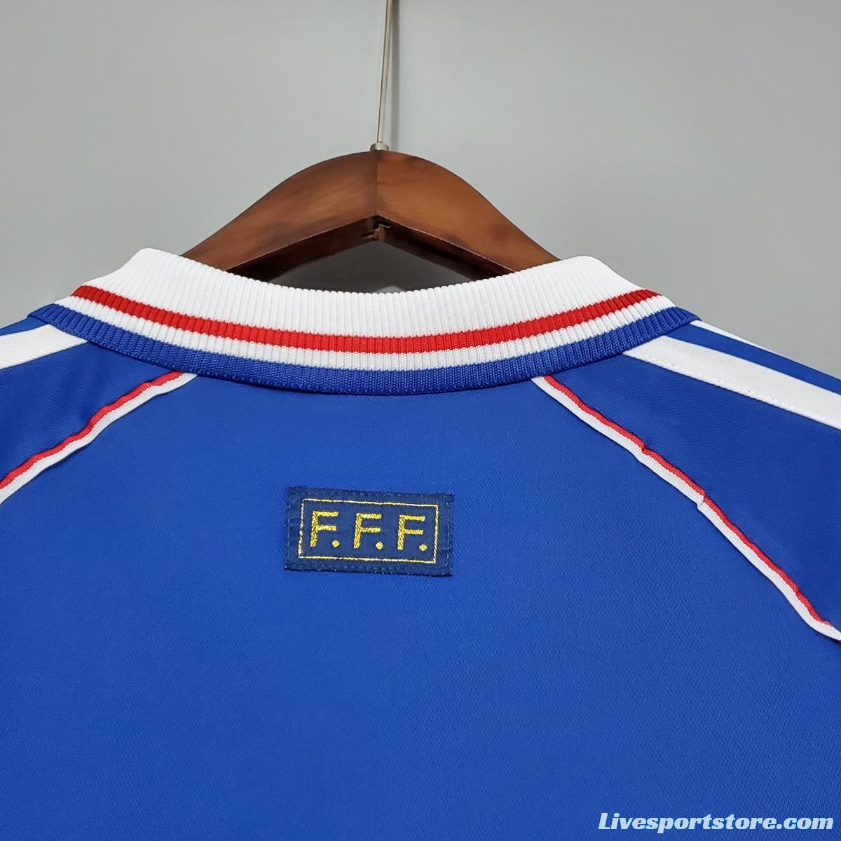 Retro 1998 France home Soccer Jersey