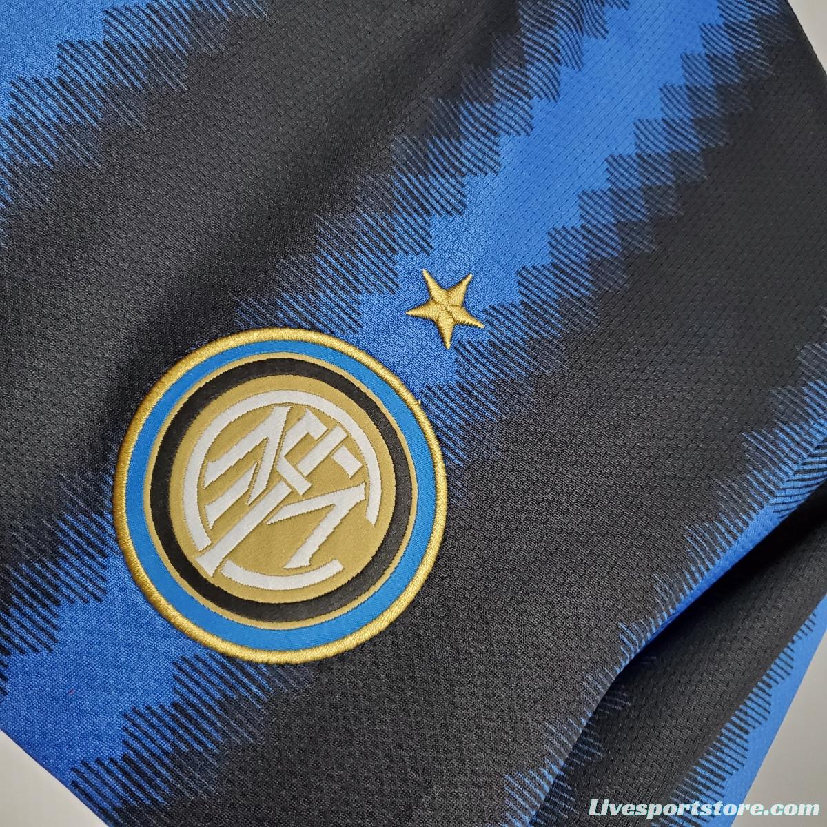 Retro long-sleeved 10/11 Inter Milan home Soccer Jersey