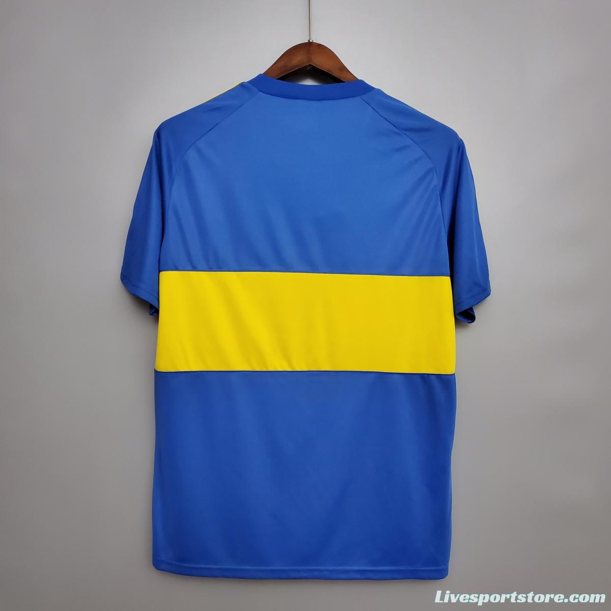 Retro 1981 Boca Juniors home Soccer Jersey