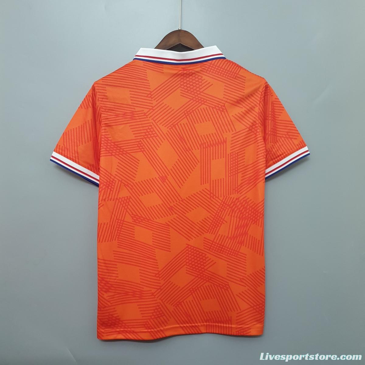 Netherlands 1991 retro shirt home Soccer Jersey