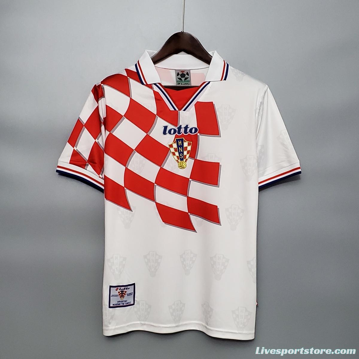 Retro 1998 Croatia away Soccer Jersey