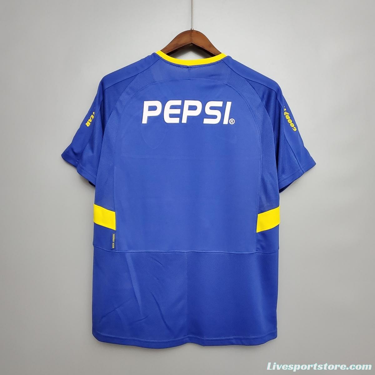 Retro Boca Juniors 03/04 home Soccer Jersey