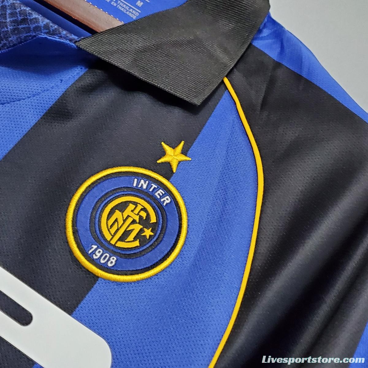 Retro 01/02 Inter Milan home Soccer Jersey