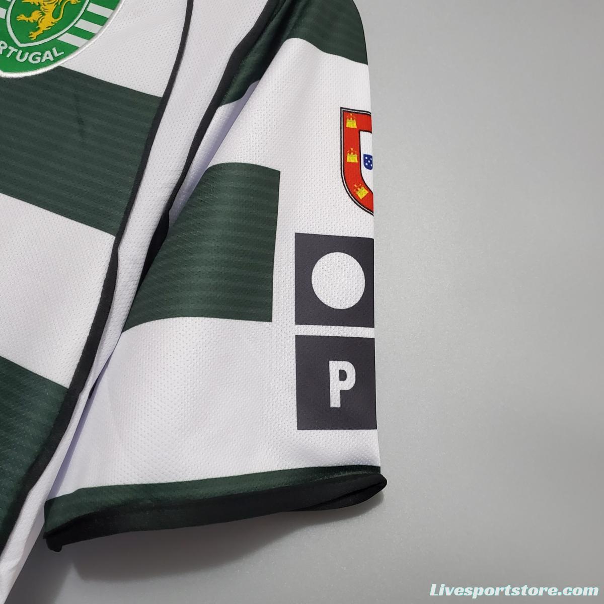 Retro Sporting Lisbon 01/03 home Soccer Jersey