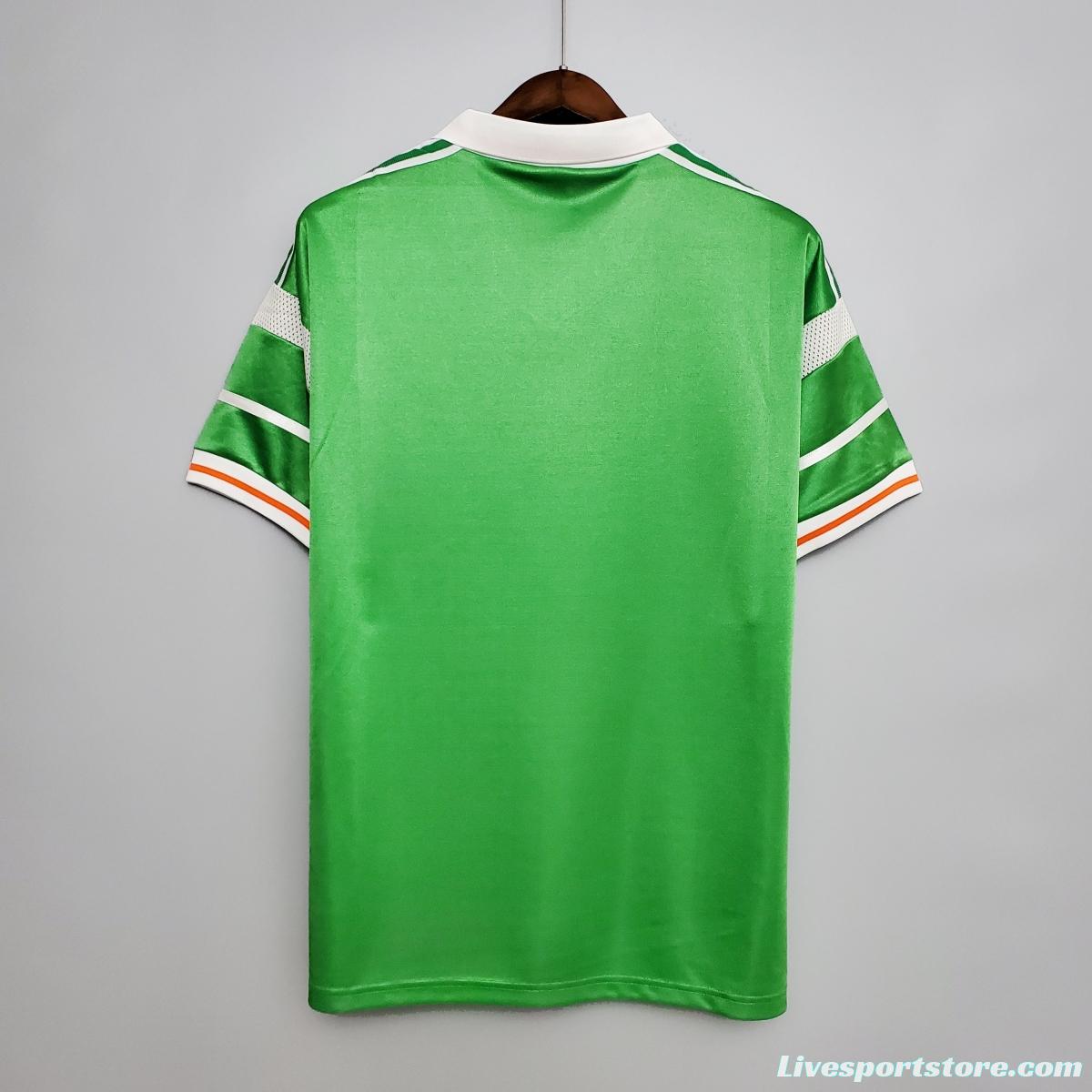 Retro 1988 Ireland home Soccer Jersey