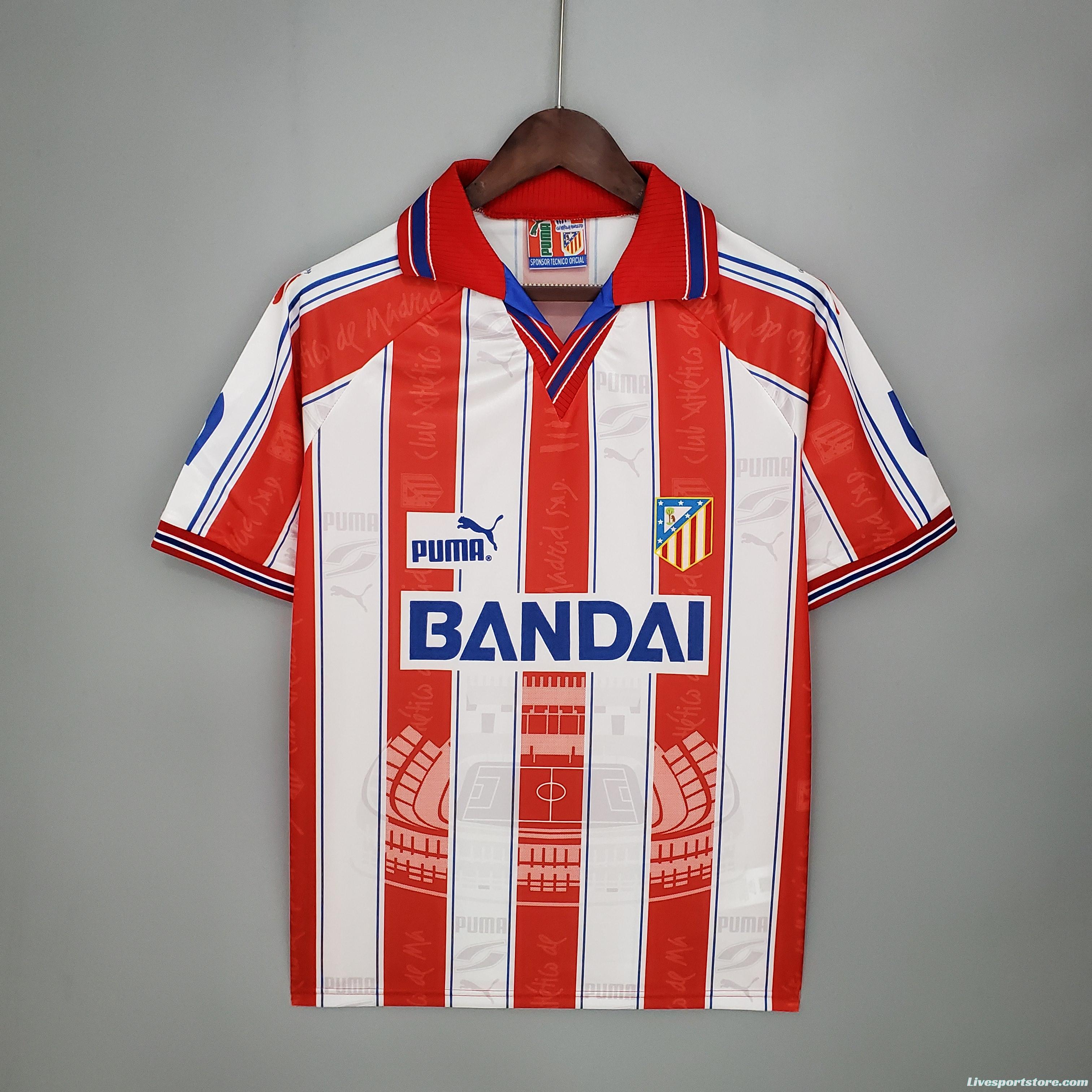 Retro Atletico Madrid 96/97 home Soccer Jersey