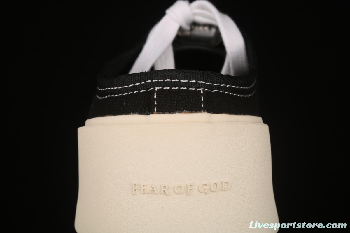 Fear Of God breathable canvas trend leisure half drag black and white color matching