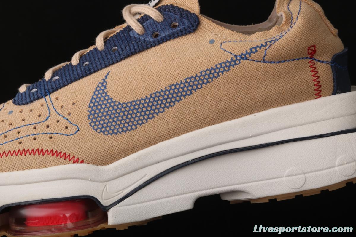 NIKE Air Zoom Type N.354 new deconstructed frosted leather air cushion running shoes CZ7834-100