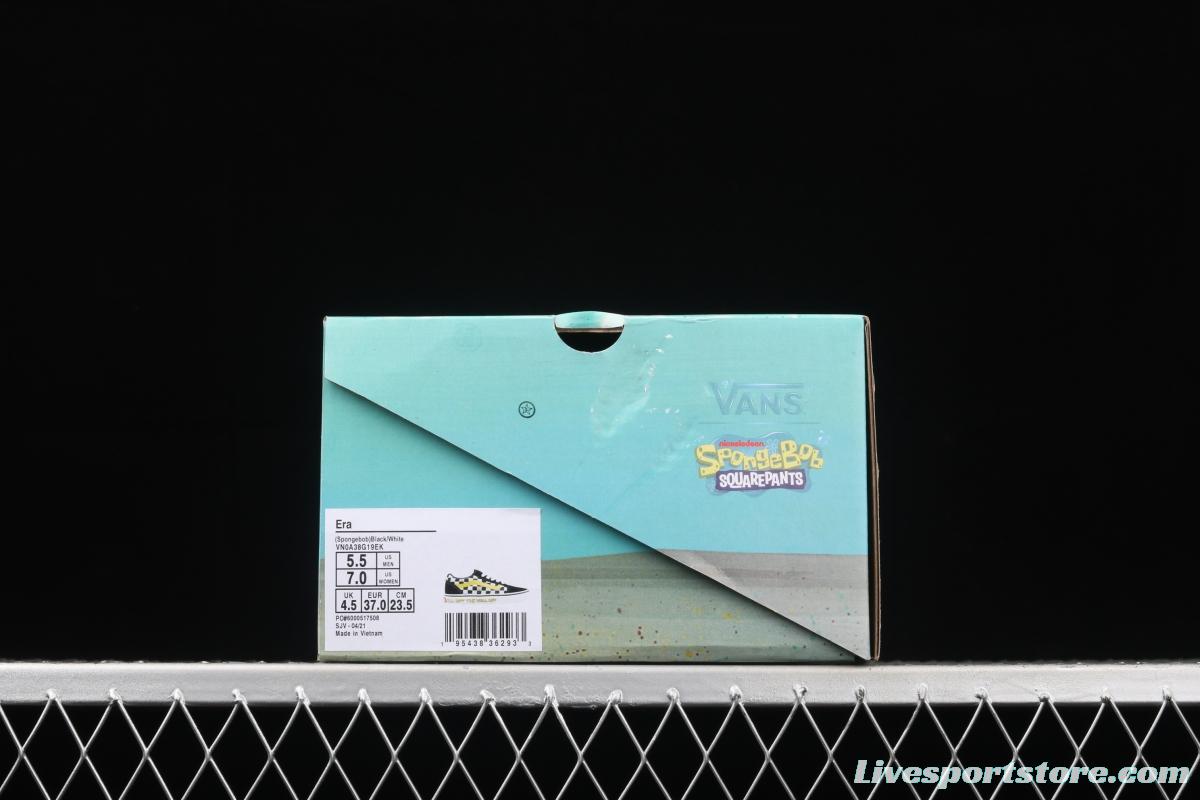 SpongeBob x Vans Old Skool co-signed VN0A38G19EK low-top casual board shoes.