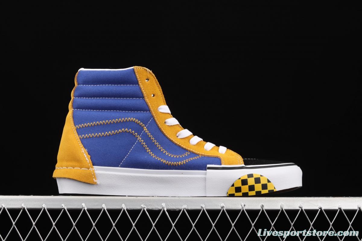 Vans SK8-Hi Reissue Ca Vance deconstructs and splices VN0A3WM15FG of high-top vulcanized shoes