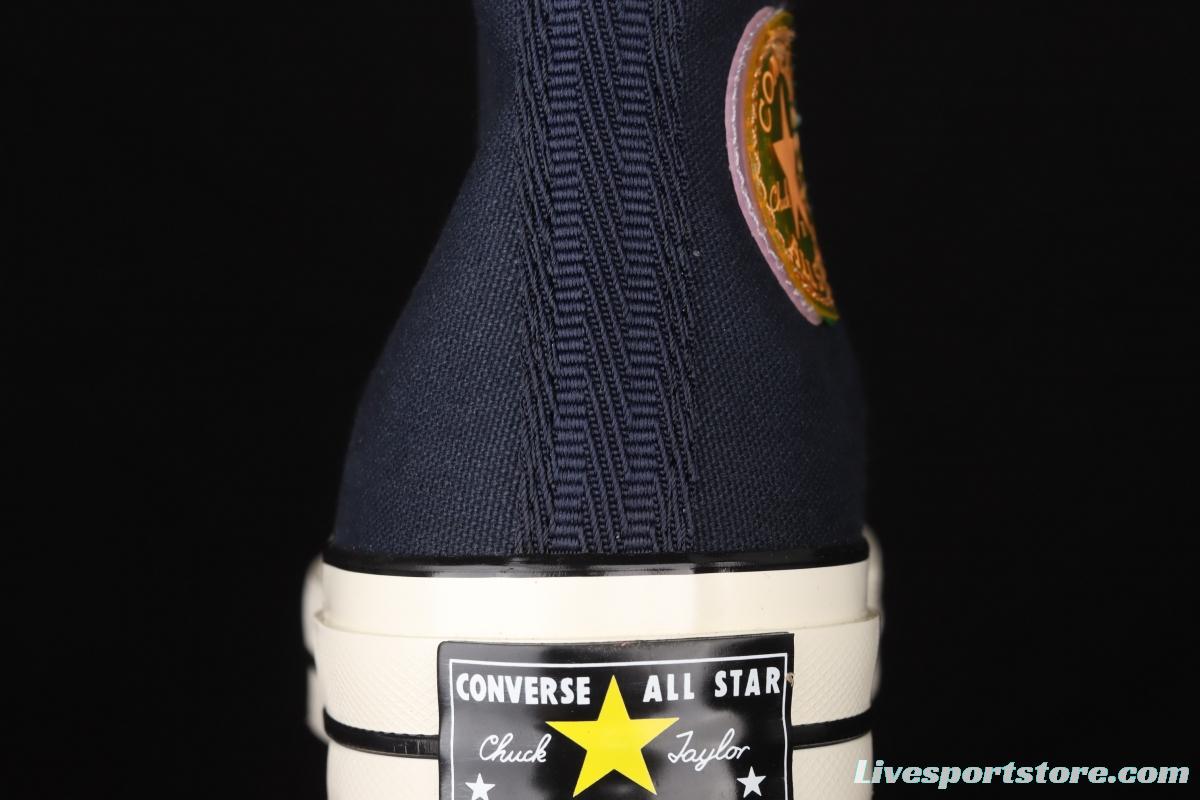 Converse 1970's soul city series Shanghai limited neon dark night blue high upper board shoes 170491C