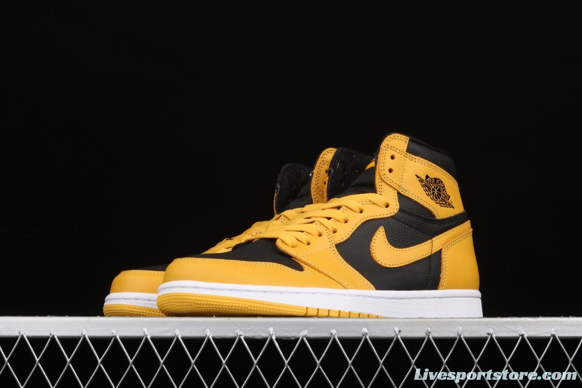 Air Jordan 1 High OG Pollen black and yellow 555088-701