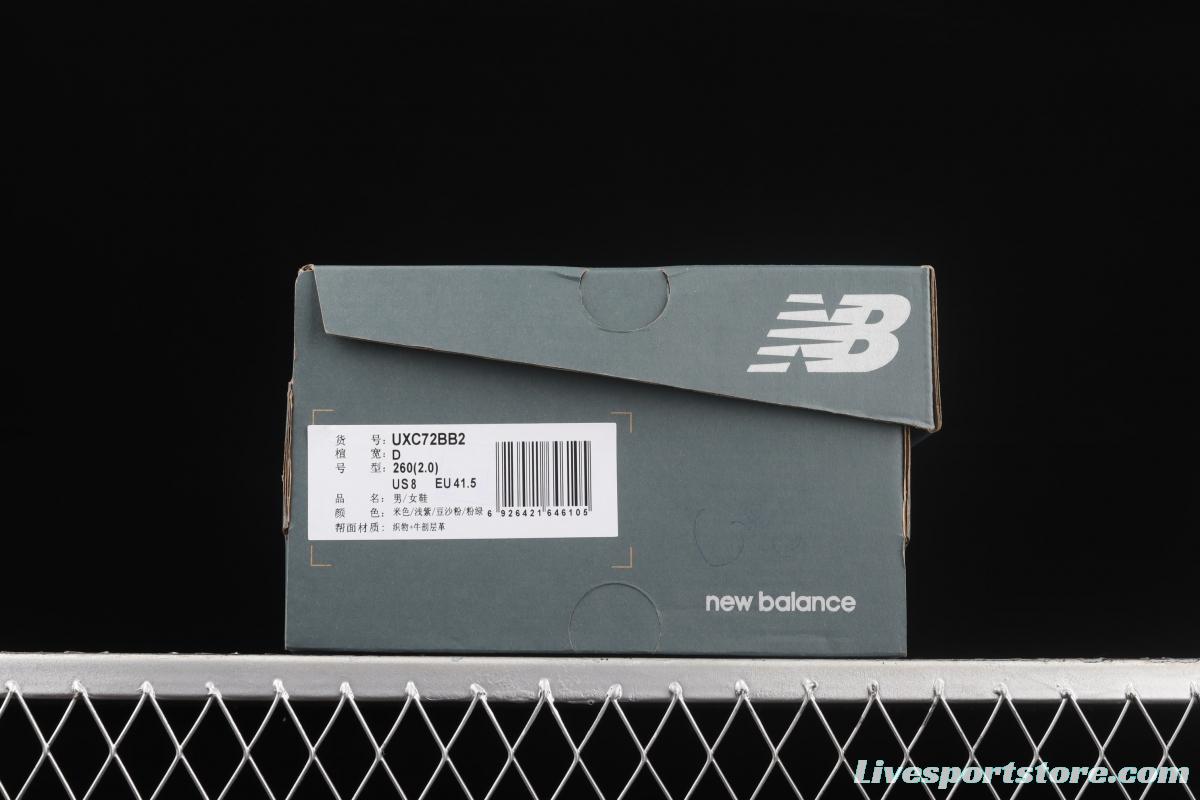 New Balance XC-72 series white, green and orange retro running shoes UXC72BB2