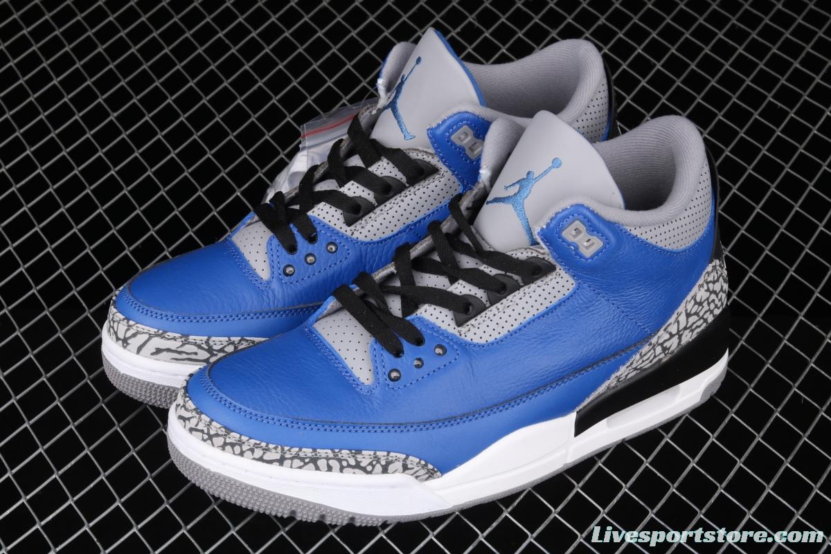 Air Jordan 3 Varsity Royal AJ3 Joe 3 head Royal Blue CT8532-400