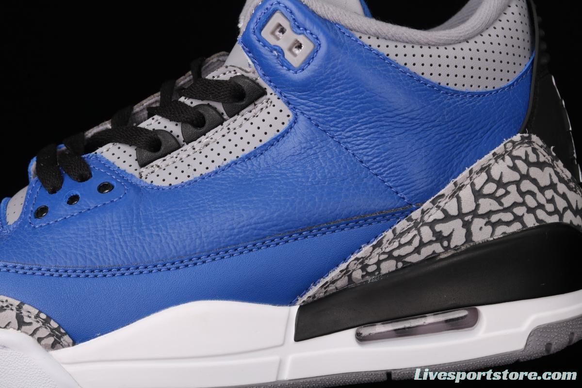 Air Jordan 3 Varsity Royal AJ3 Joe 3 head Royal Blue CT8532-400