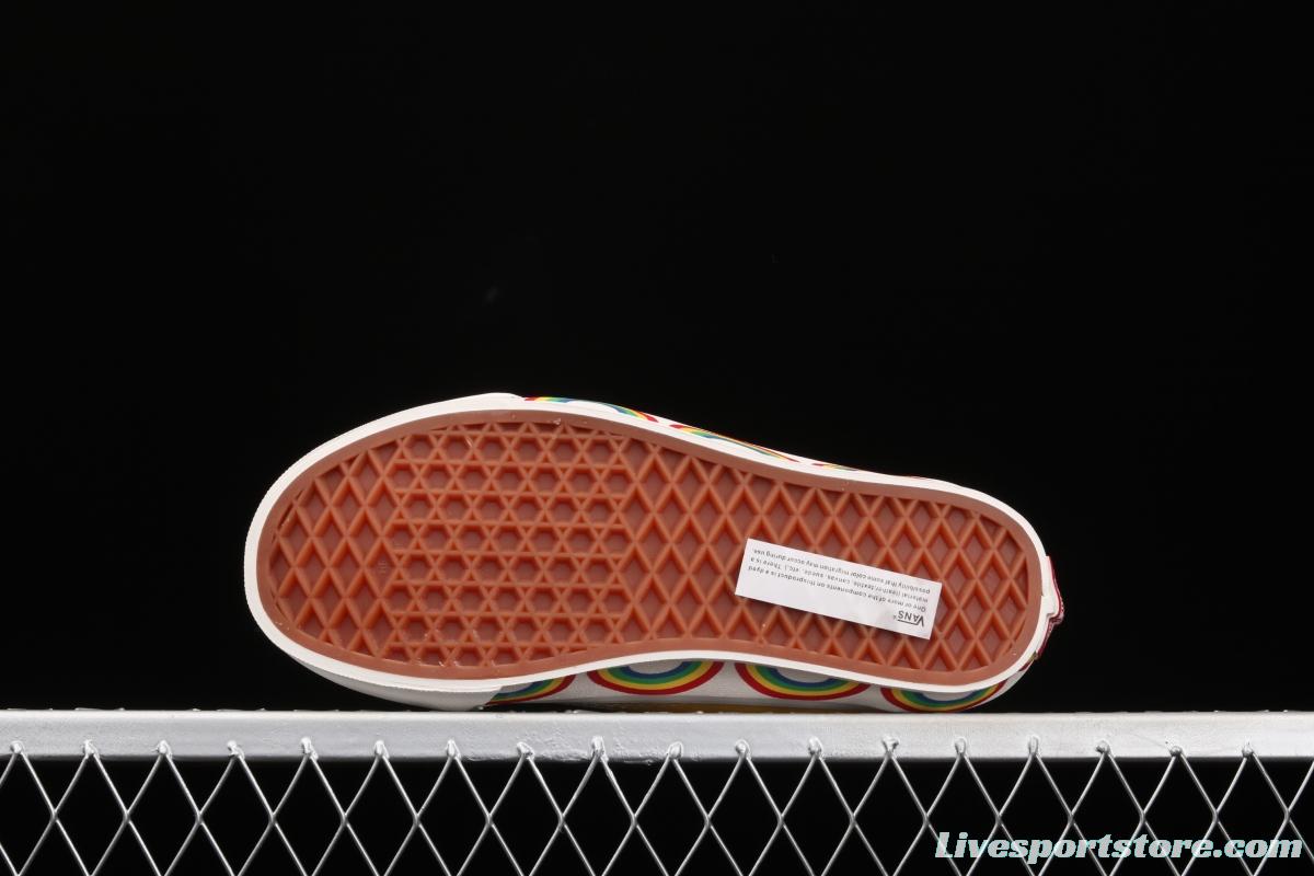 Vans Old Skool 36 limits high-end regional Anaheim color rainbow low-top casual board shoes VN0A54F34SB