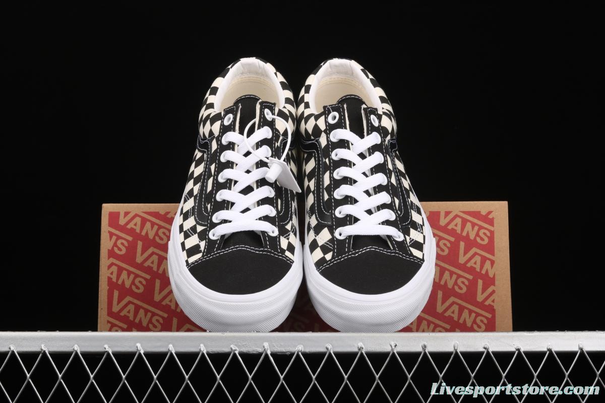 Vans Style 36 Wu Yifan same style checkerboard low-top casual board shoes VN0A54F6XC8