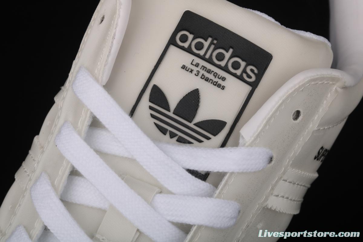 Adidas SuperStar FX7781 shell head clover 50th anniversary dazzle laser Korean version leisure couple board shoes