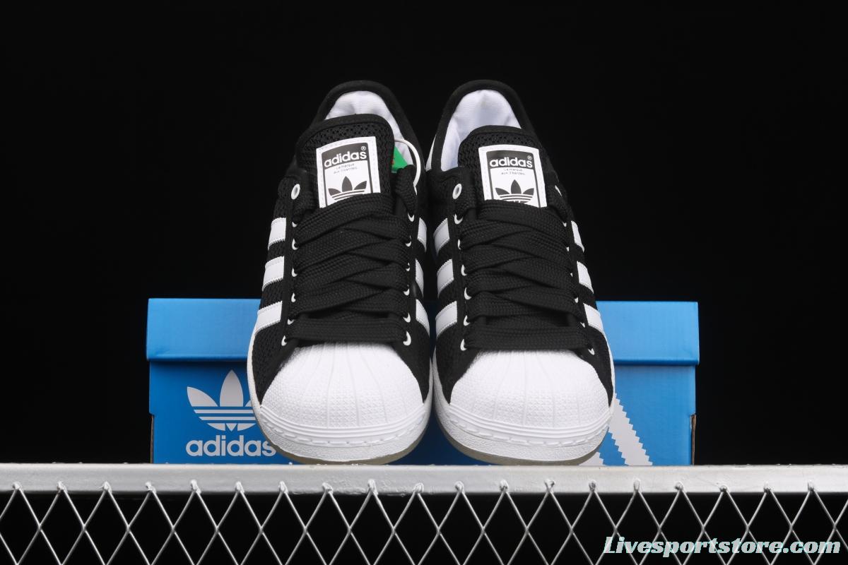 Adidas Originals Superstar S82584 shell head knitting breathable leisure board shoes