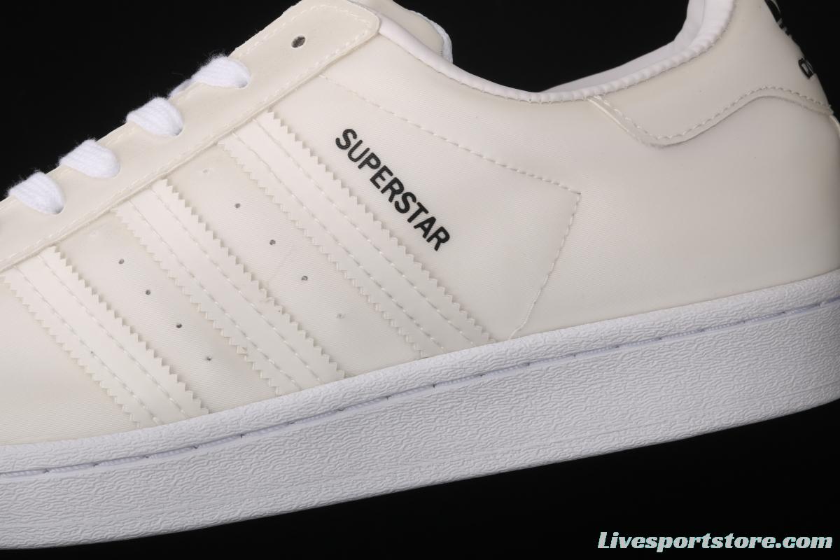 Adidas SuperStar FX7781 shell head clover 50th anniversary dazzle laser Korean version leisure couple board shoes