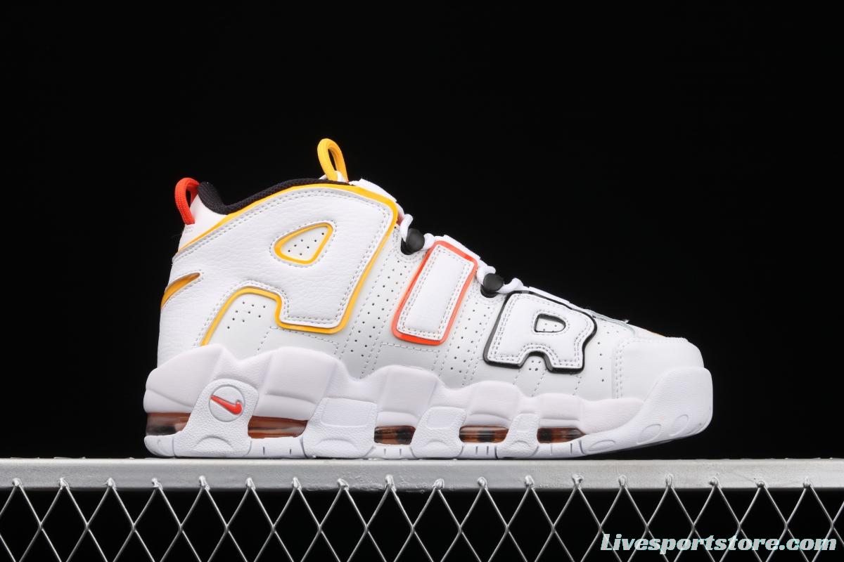 NIKE Air More Uptempo 96 QS Pippen Primary Series Classic High Street Leisure Sports Culture Basketball shoes DD9223-100