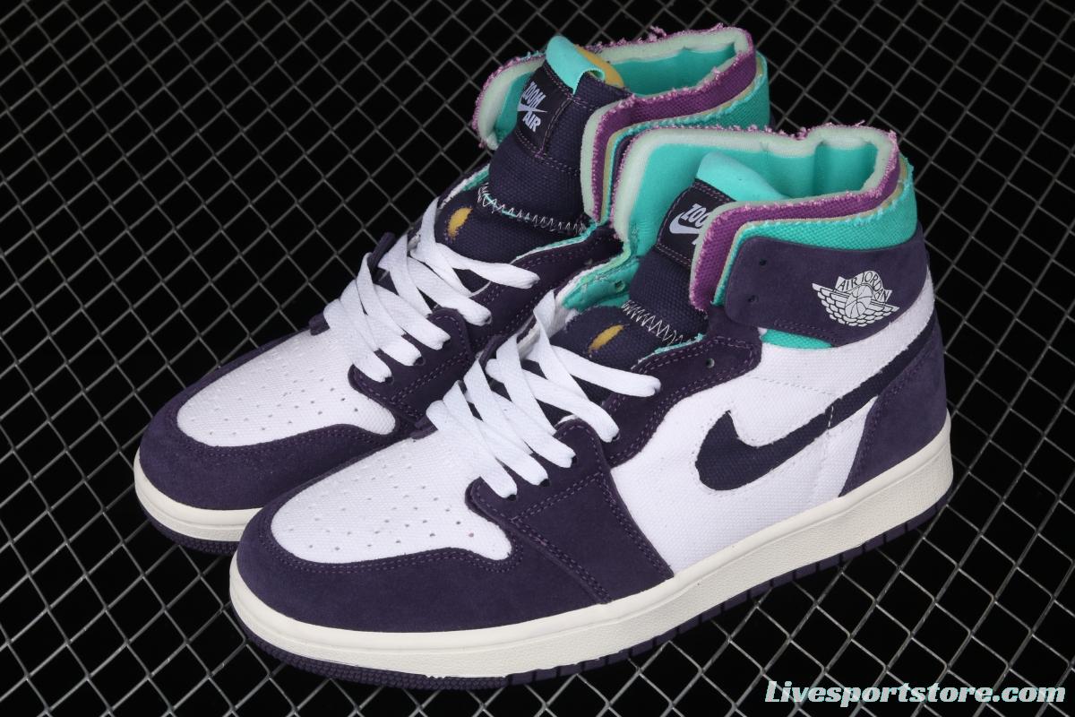 Air Jordan 1 Zoom CMFT Pairs Daybreak purple grape CT0978-150