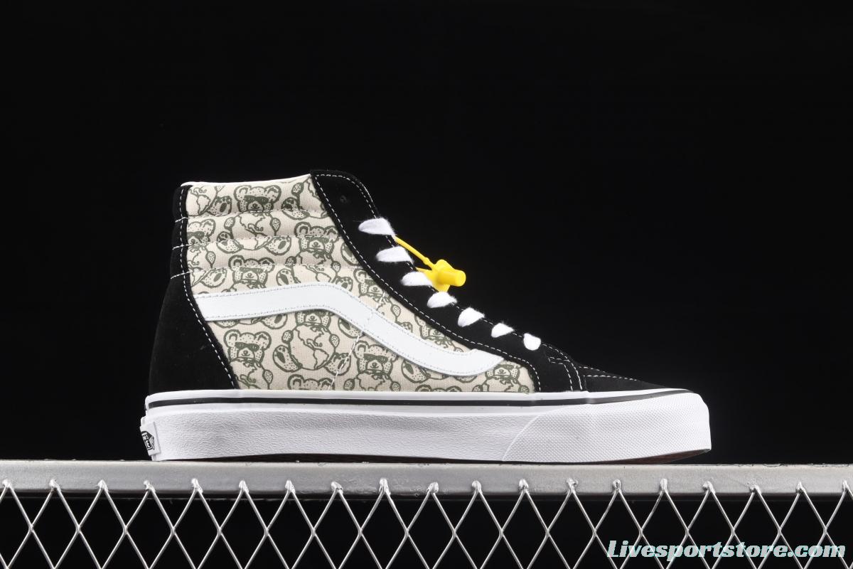 Vans Sk8-Hi Vance Bear Biscuit High Top Leisure Board shoes VN0A4BV8BCM