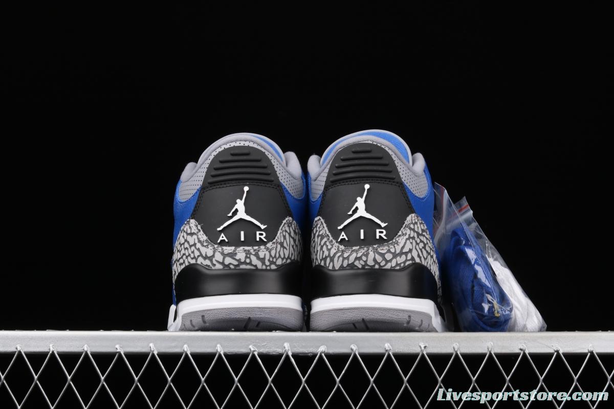 Air Jordan 3 Varsity Royal AJ3 Joe 3 head Royal Blue CT8532-400