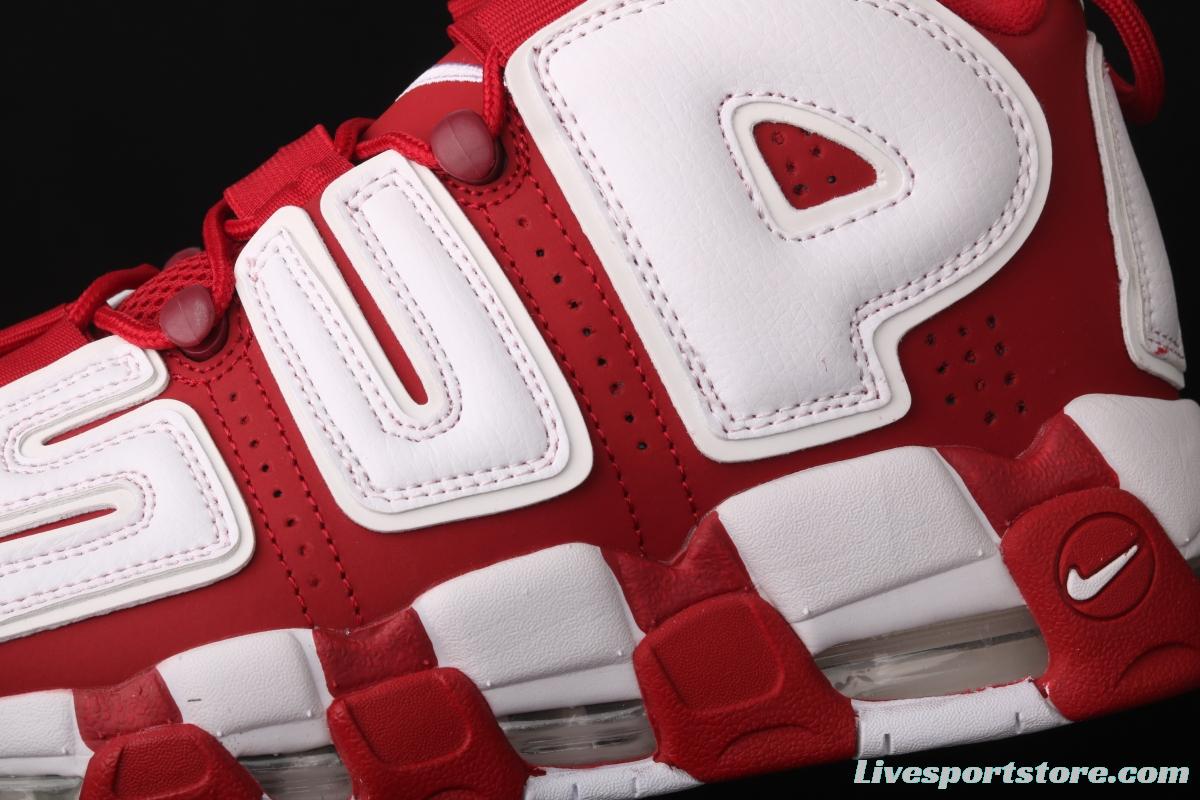 Supreme x NIKE Air More Uptempo co-signed AIR classic high street leisure sports basketball shoes 902290-600