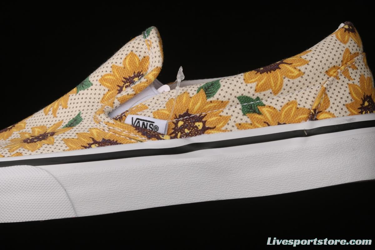 Vans Authentic Vance limited edition daisies printed low-top skateboard shoes VN0A5ZMRFN0