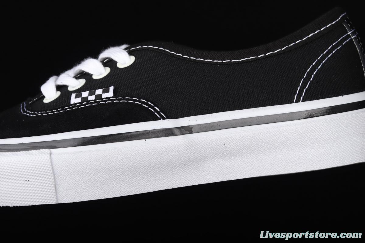 Vans Skate Authentic series classic black and white low-top casual board shoes VN0A5FC8Y28