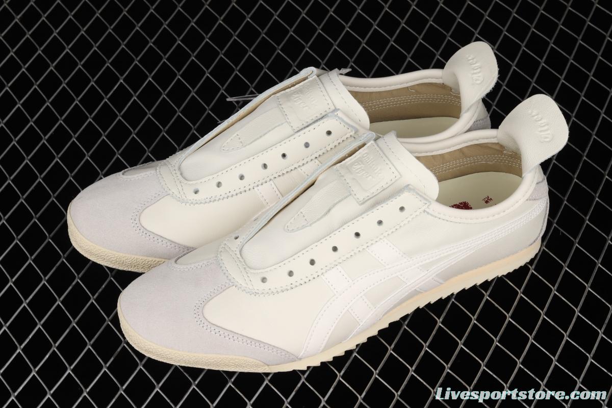 OnitsukaTiger Mexico 66 Deluxe strapless head sheepskin casual running shoes D7Q0L-0101