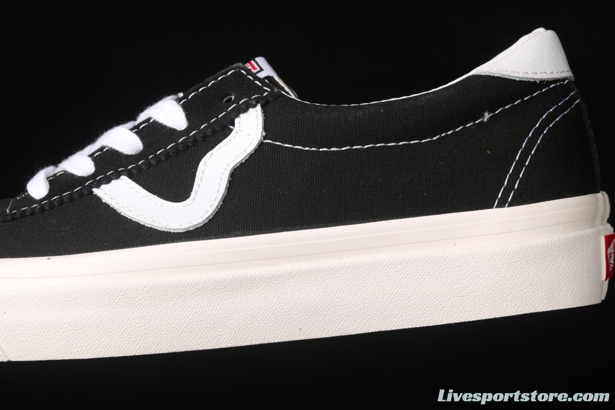 Vans Sport 73 Dx Chen Feiyu with Anaheim classic black and white canvas retro low-top casual board shoes VN0A3WLQUL1