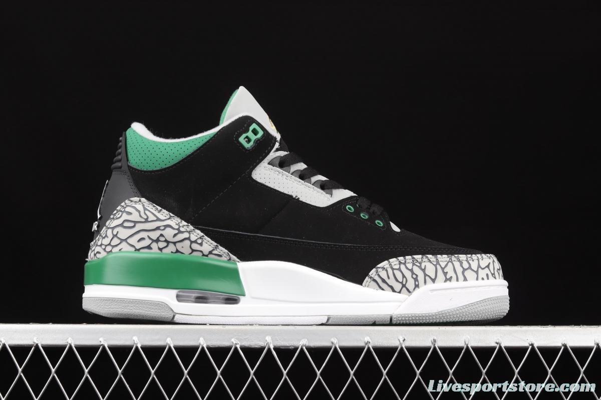 Air Jordan 3 Retro Racer Blue AJ3 Joe 3 black and green CT8532-030