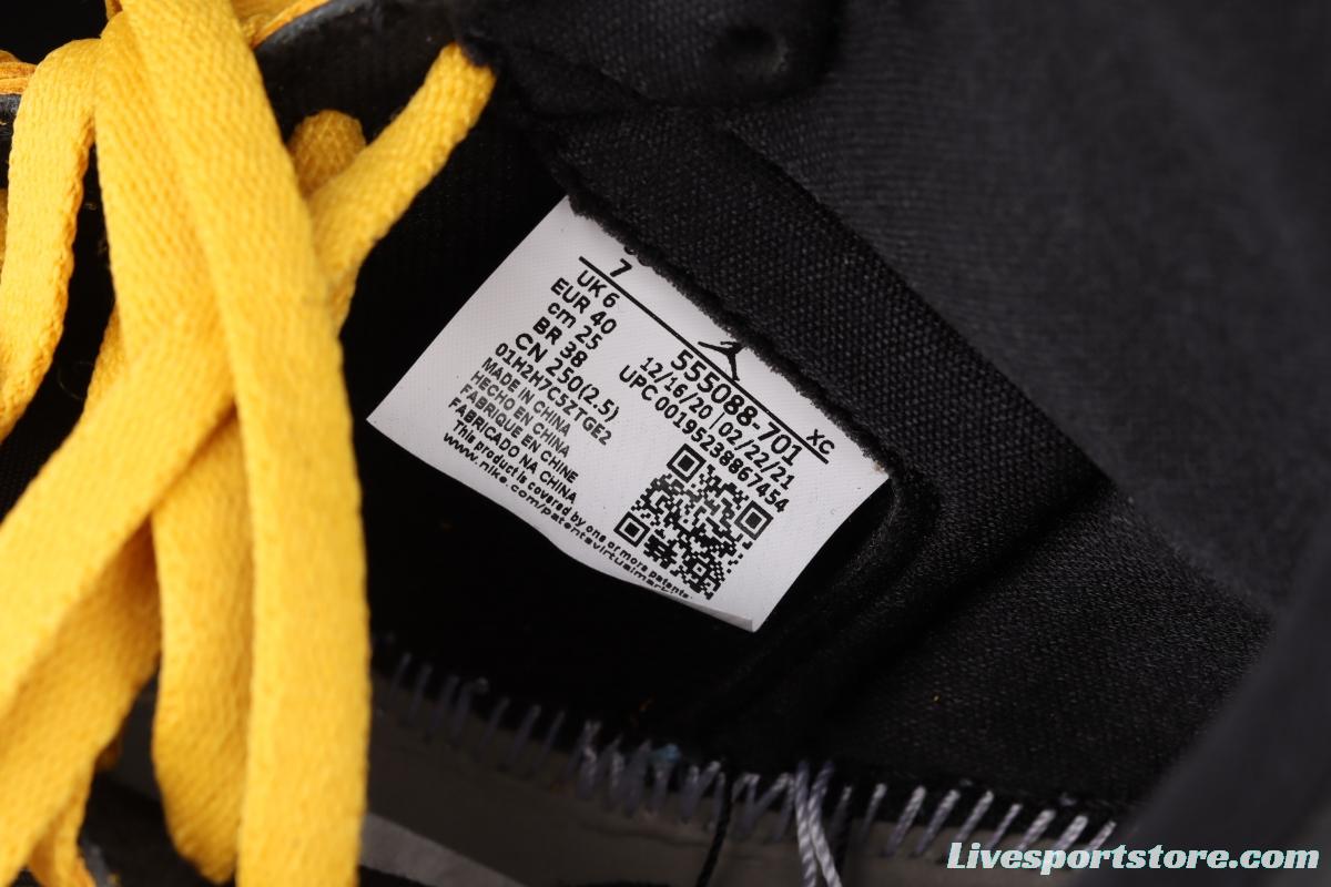 Air Jordan 1 High OG Pollen black and yellow 555088-701