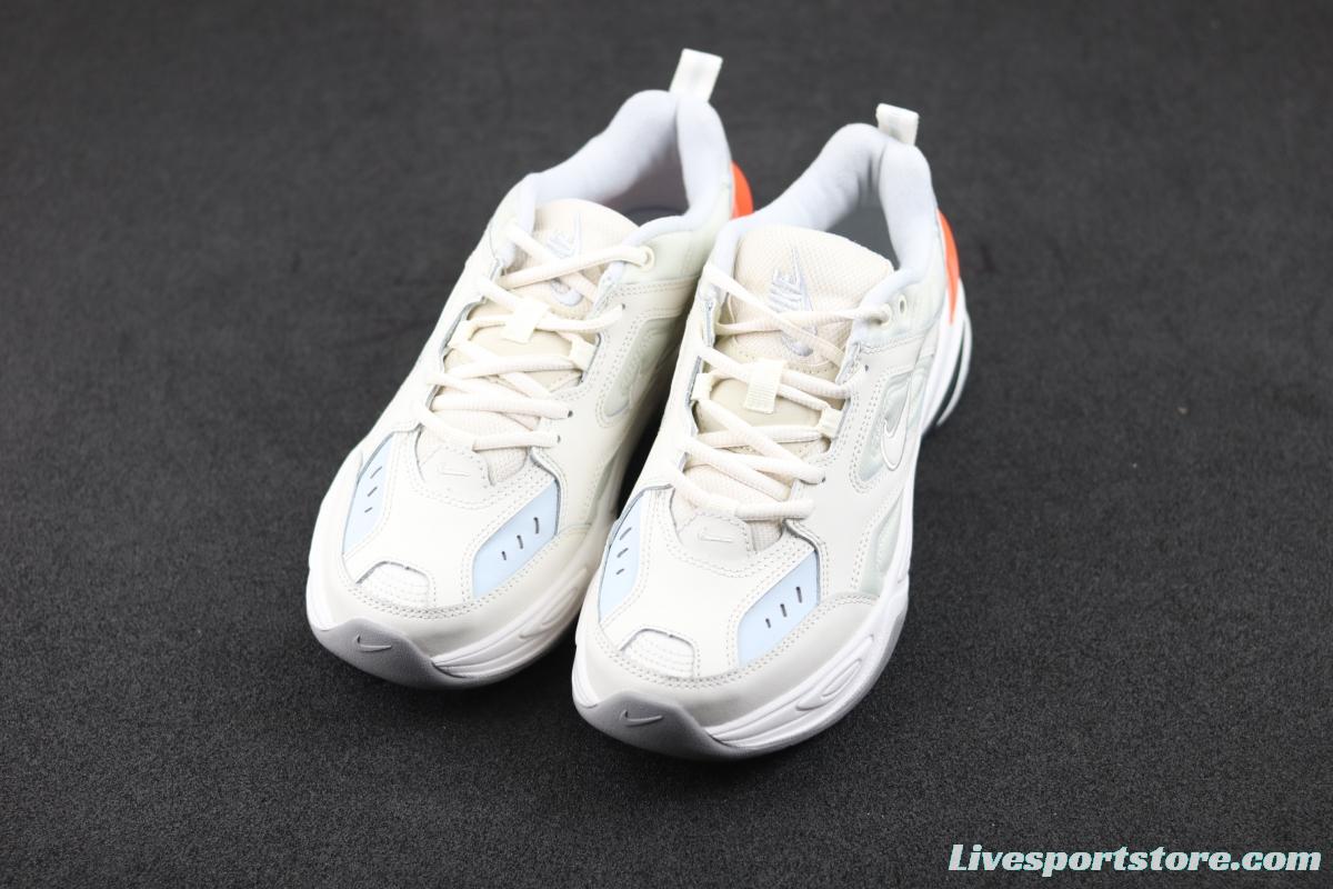 NIKE M2K Tekno white orange color retro sports daddy shoes AV4789-001