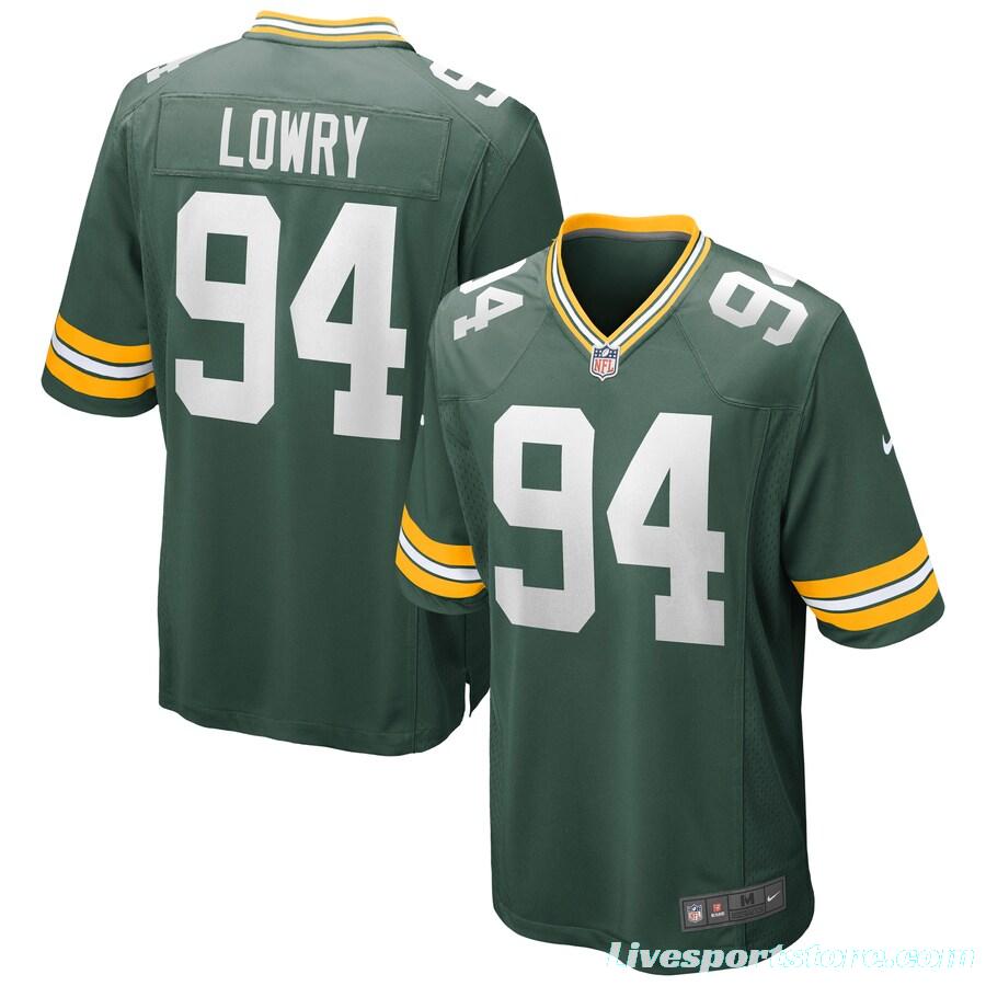 Men's Dean Lowry Green Player Limited Team Jersey