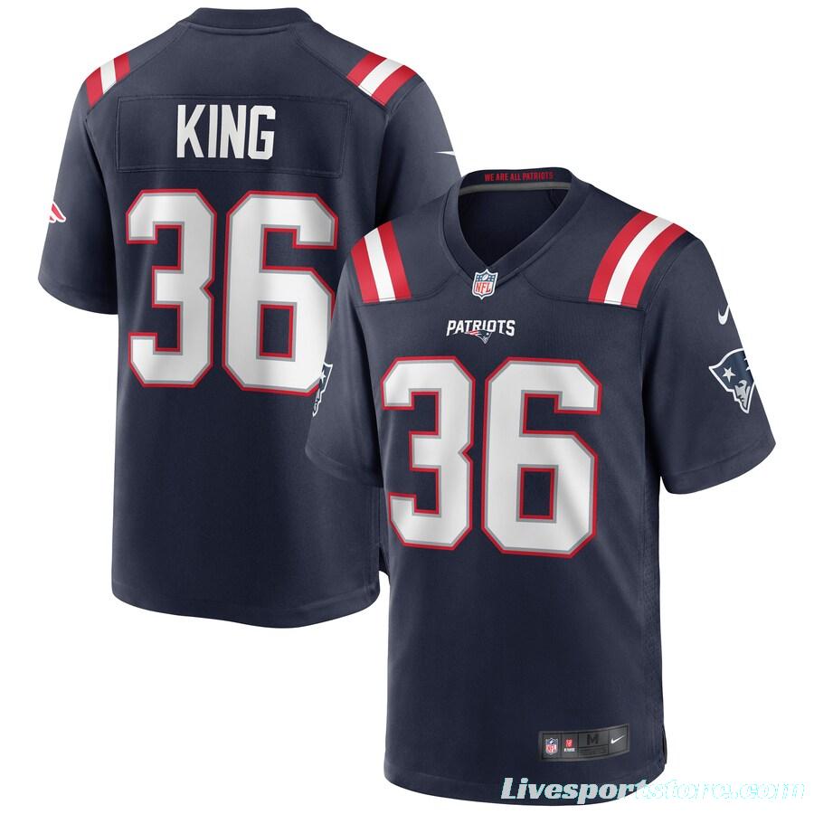 Men's Brandon King Navy Player Limited Team Jersey