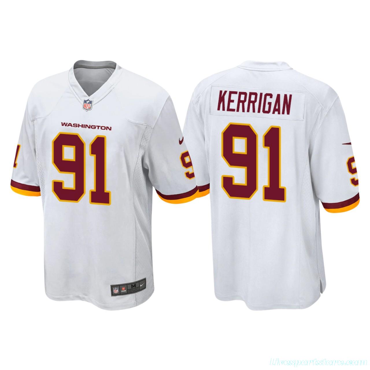 Men's #91 Ryan Kerrigan White Player Limited Team Jersey