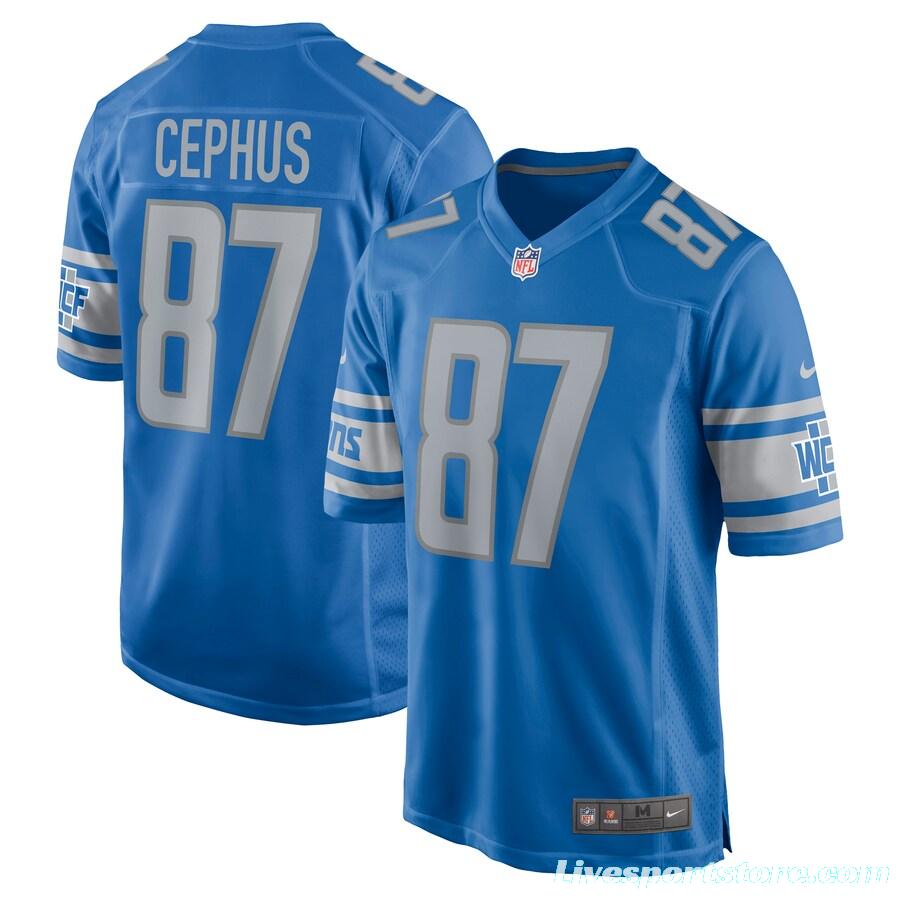 Men's Quintez Cephus Blue Player Limited Team Jersey