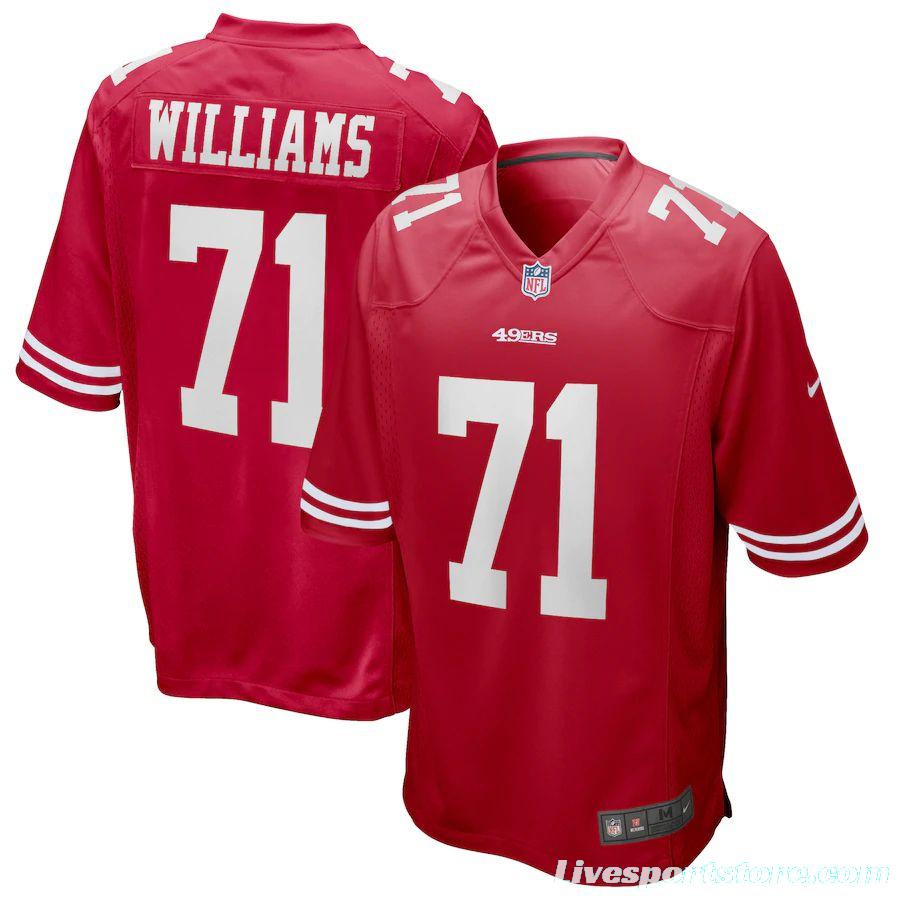 Men's Trent Williams Scarlet Player Limited Team Jersey