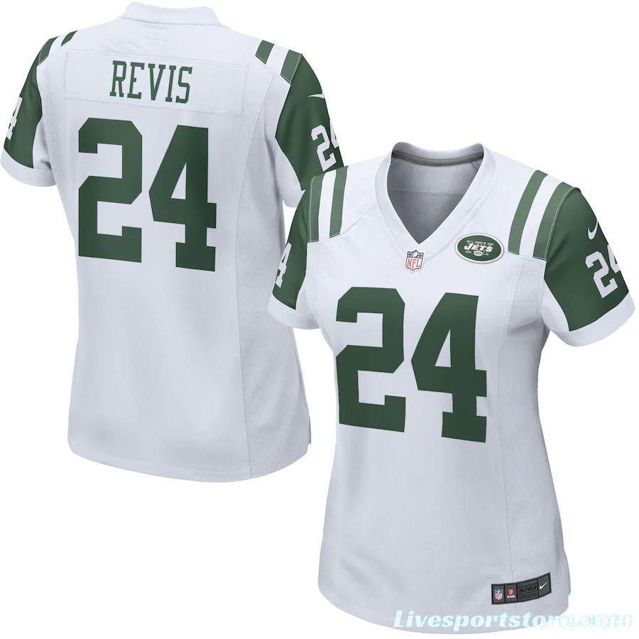 Women's Darrelle Revis White Player Limited Team Jersey