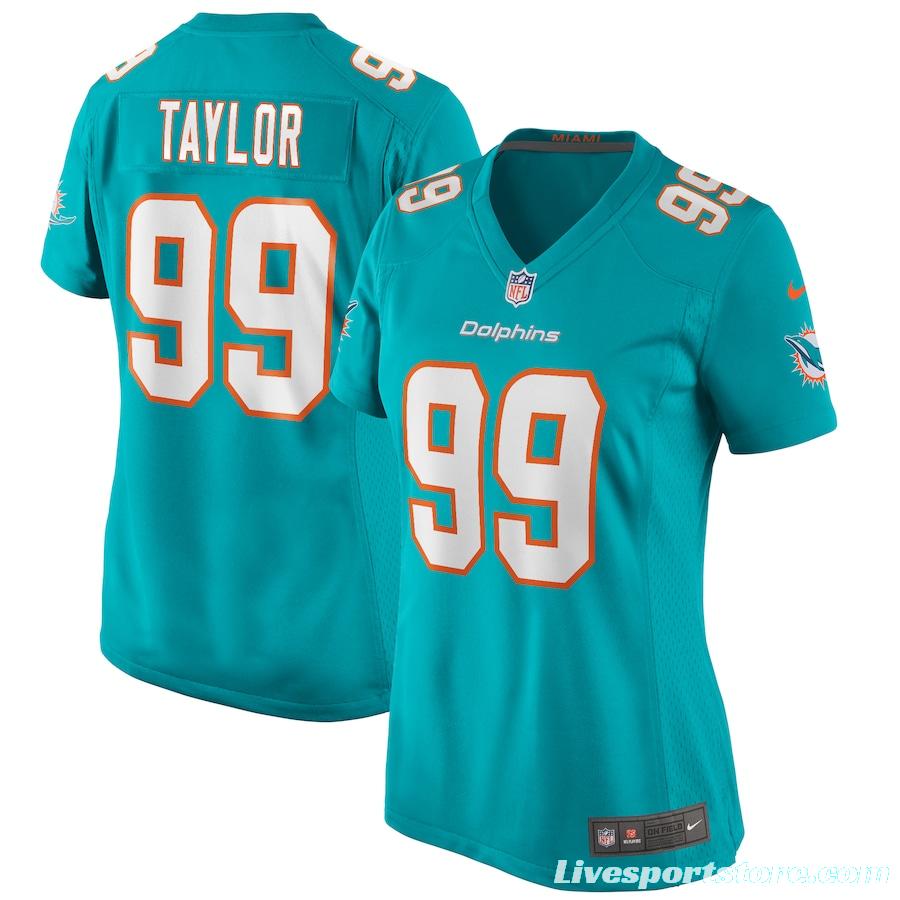 Women's Jason Taylor Aqua Retired Player Limited Team Jersey