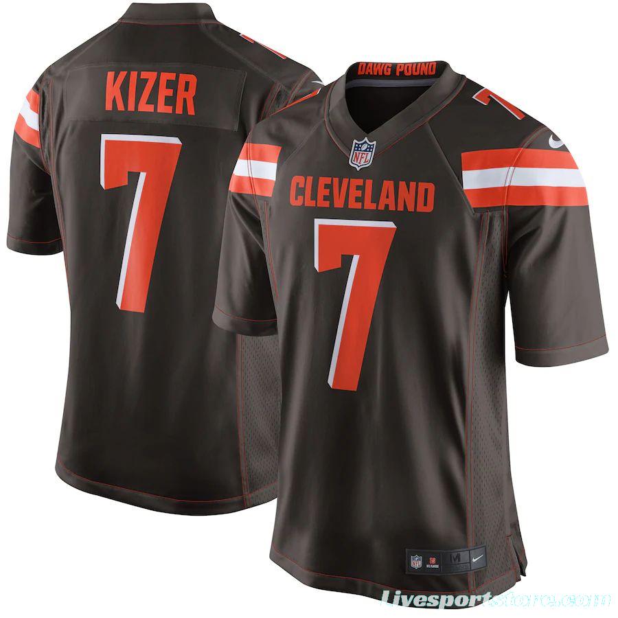 Men's DeShone Kizer Brown Player Limited Team Jersey