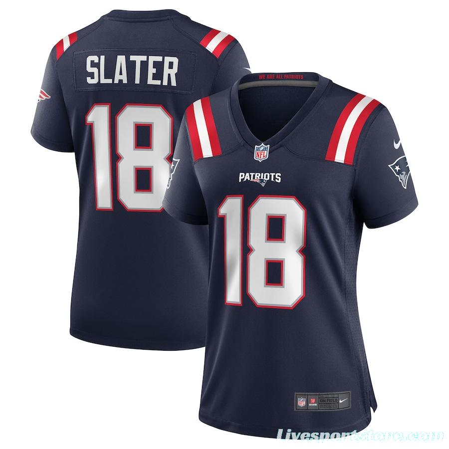 Women's Matthew Slater Navy Player Limited Team Jersey