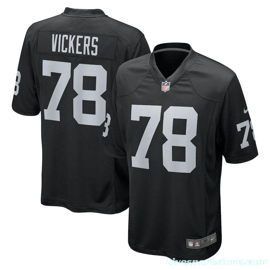 Men's Kendal Vickers Black Player Limited Team Jersey