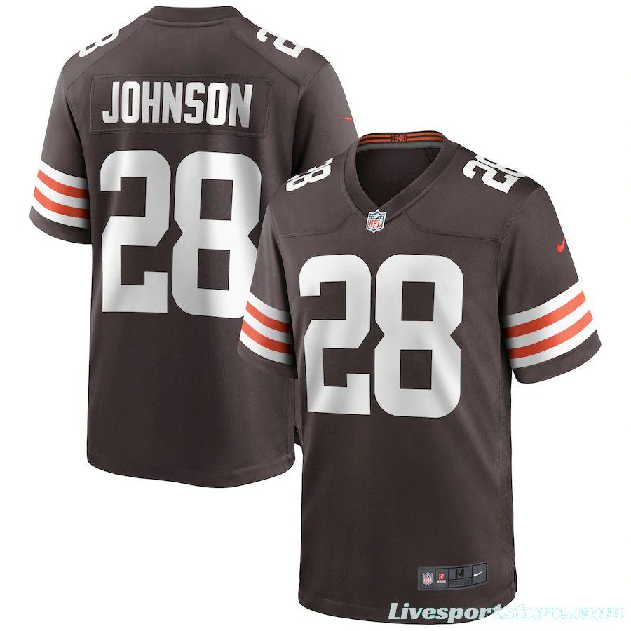 Men's Kevin Johnson Brown Player Limited Team Jersey