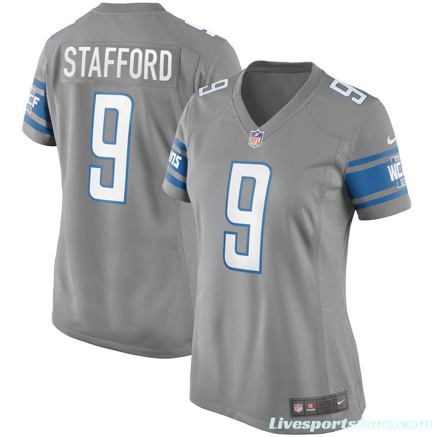 Women's Matthew Stafford Silver Alternate Player Limited Team Jersey